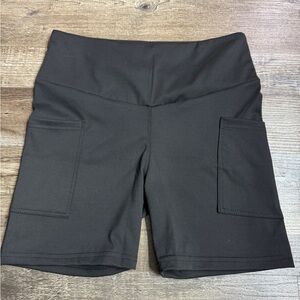 Julia Rose Black Biker Shorts with Pockets Size S/M